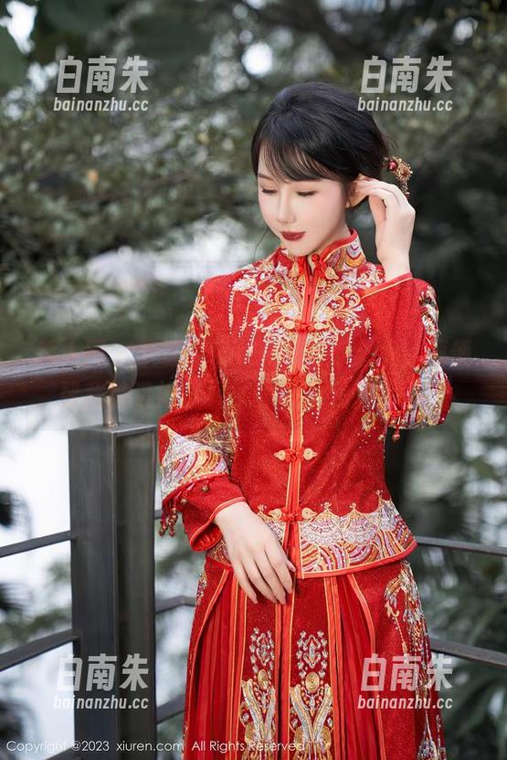 秀人网 - 下载Mina米娜花嫁全集，顺便帮我选选婚纱样式，不然我愁死了！-白南朱
