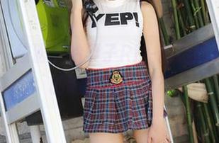 美媛馆 - 校服下的栗子Riz-精选图片，意外的啦啦队气息？